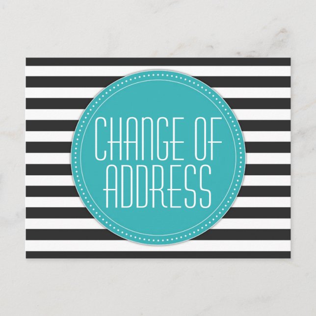 Cartes postales modernes à rayures pour changement (Devant)