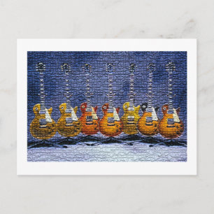Cartes postales Mosaic Guitares