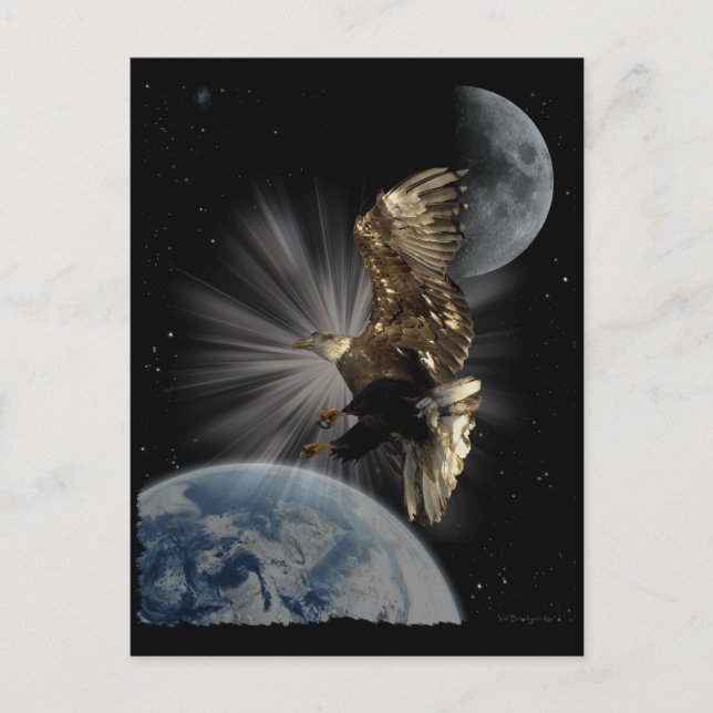 Cartes postales motivantes pour l'aigle chauve (Devant)