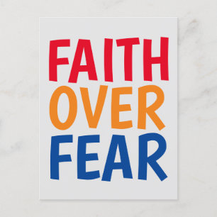CARTES POSTALES MOTIVATIONNELLES FOI SUR PEUR