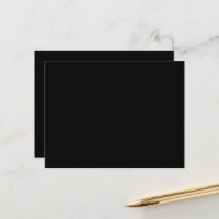 Cartes postales noires de luxe | Minimalisme moder
