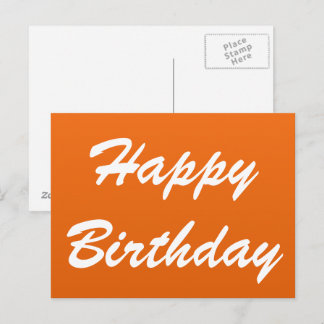 Cartes postales Orange Joyeux Anniversaire