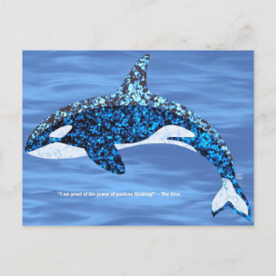 Cartes postales Orca Pensée Positive