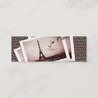 Cartes postales Paris Tiny Contact Card