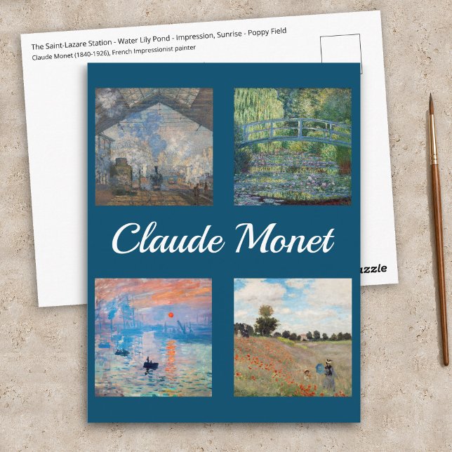 Cartes postales patchwork des chefs-d'œuvre de Cla (Créateur téléchargé)