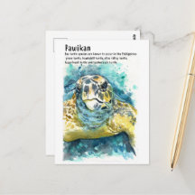 Cartes postales Pawikan/ Tortue philippine - DNM