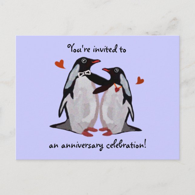 Cartes postales Penguin Love 25e anniversaire (Devant)