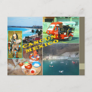 CARTES POSTALES PERSONNALISÉES - CANCUN COLLAGE 2