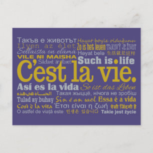 Cartes postales personnalisées C'est La Vie