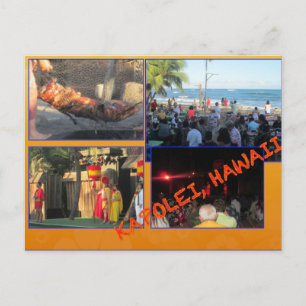 CARTES POSTALES PERSONNALISÉES - COLLAGE HAWAII# 1