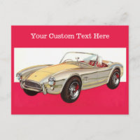 Cartes postales personnalisées de voiture Vintage