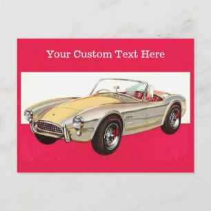 Cartes postales personnalisées de voiture Vintage