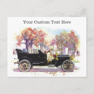 Cartes postales personnalisées de voiture Vintage