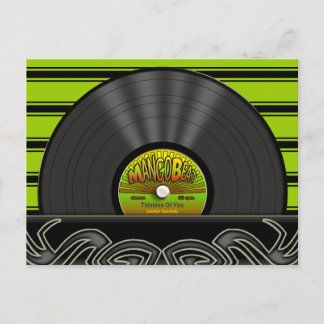 Cartes postales personnalisées vintages de vinyle 