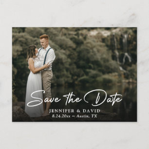 Cartes postales photo de save the date minimaliste