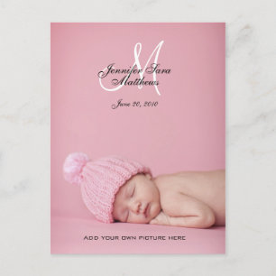 Cartes postales photo Faire-part de naissance fill