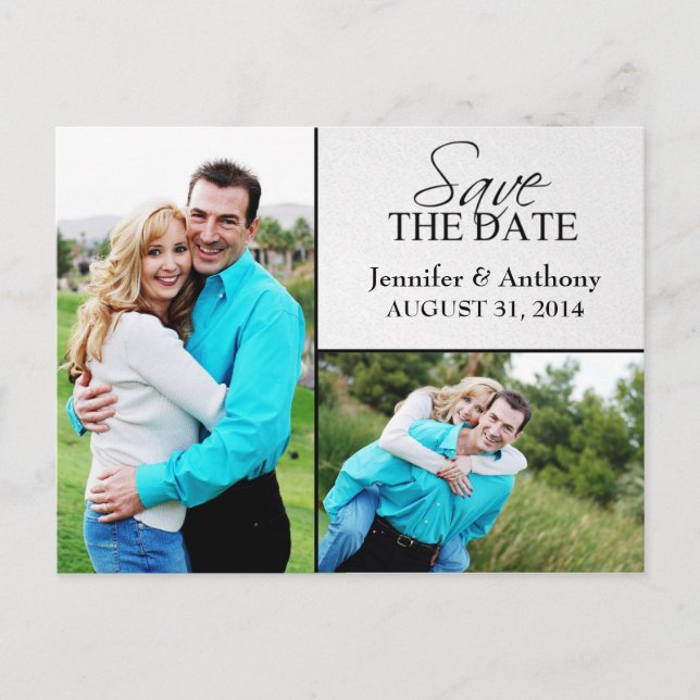 Cartes postales photo pour annoncer la date (Devant)