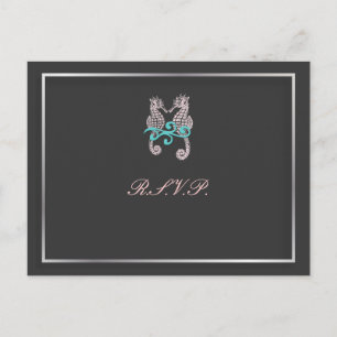 Cartes postales PixDezines Seahorse RSVP/pour 5 in