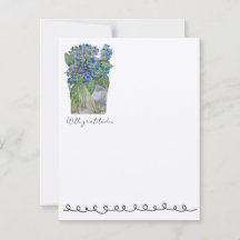 Cartes postales plates avec hydrangeas dans l'eau