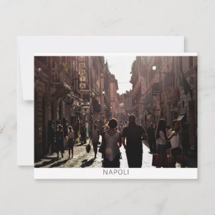 Cartes postales plates de bâtiments de Naples (Nap