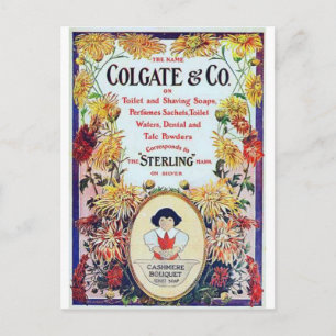 Cartes postales pour annonces de beauté vintages