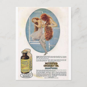 Cartes postales pour annonces de beauté vintages