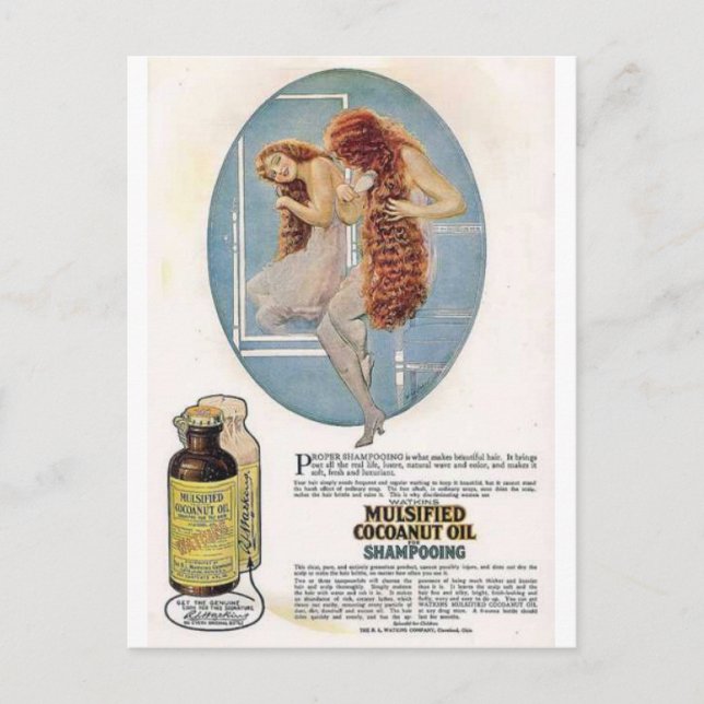 Cartes postales pour annonces de beauté vintages (Devant)