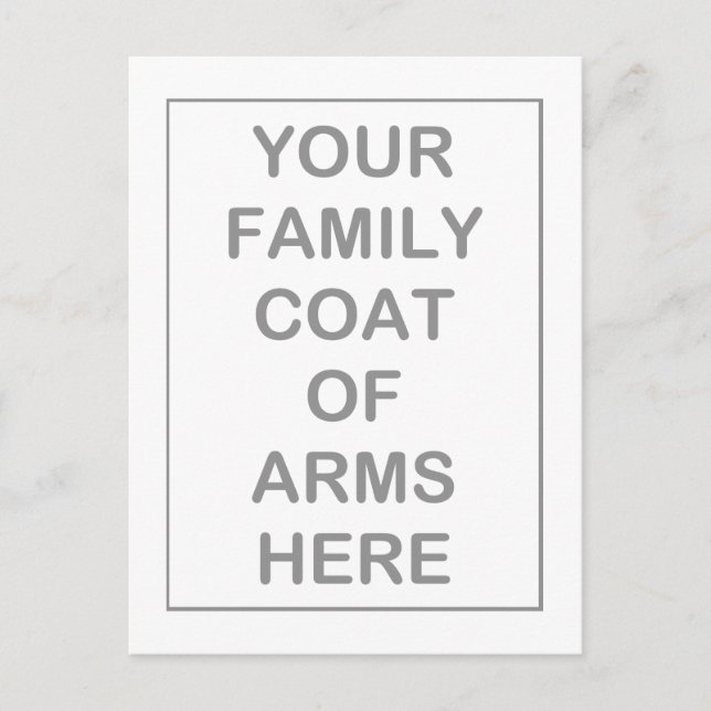 Cartes postales pour armoiries (Devant)