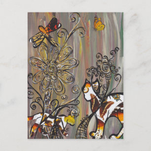 Cartes postales pour chats papillons
