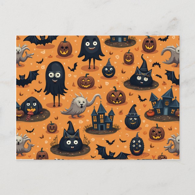 cartes postales pour halloween (Devant)