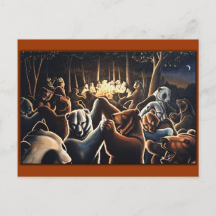 Cartes postales pour la fête des ours de danse
