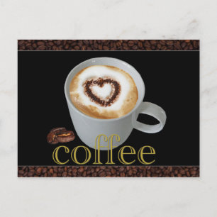 Cartes postales pour l'amour du café