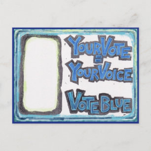 Cartes postales pour les démocrates - Votre vote =