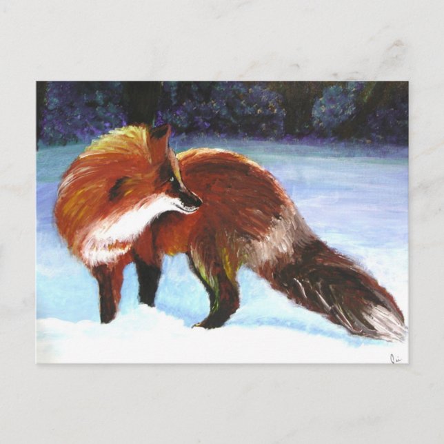 Cartes postales pour les visiteurs d'hiver (Renard (Devant)