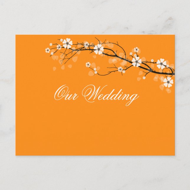 Cartes postales pour sauver la date fleurs d'orang (Devant)