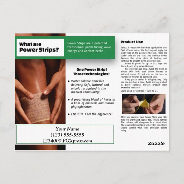 Cartes postales Power Strip (Dos)