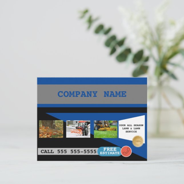 Cartes postales professionnelles pour l'entretien  (Debout devant)