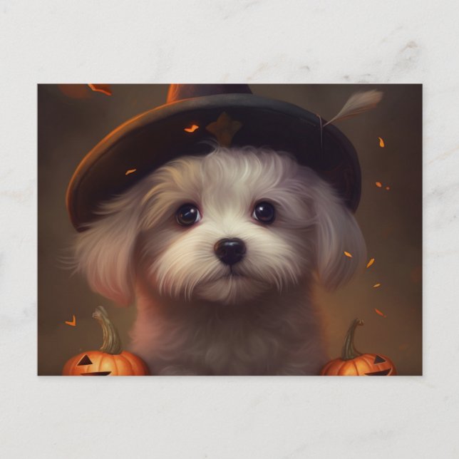 Cartes Postales Puppy Halloween (Devant)