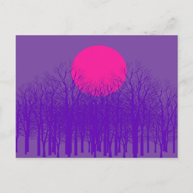 Cartes postales Purple Sunset (Devant)