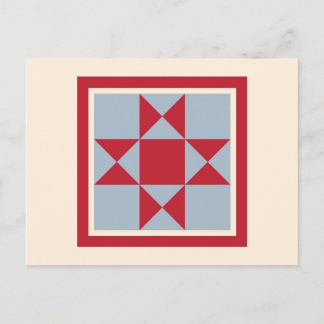 Cartes postales Quilt - Ohio Star (Devant)