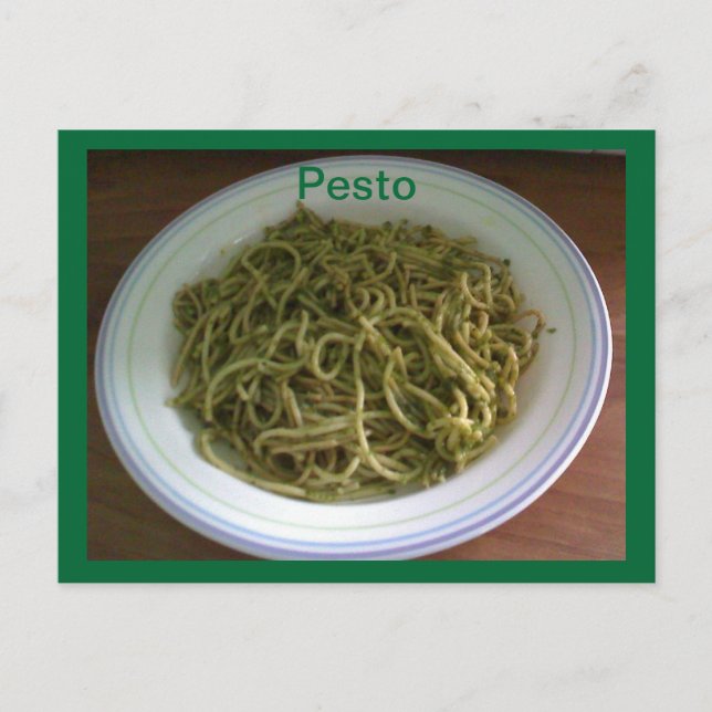 Cartes postales Recette de pesto (Devant)