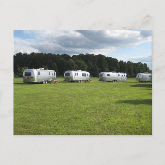 CARTES POSTALES RÉTRO DE CAMPING-CAR ARGENTÉ (Devant)