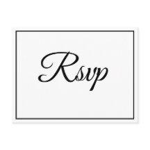 Cartes postales RSVP Classic Elegant Script