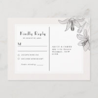 Cartes postales RSVP classiques illustrées