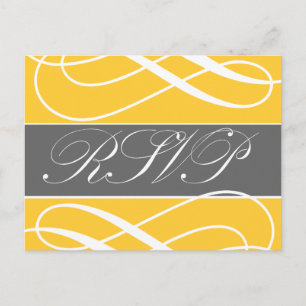 Cartes postales RSVP de mariage des filles gris ja