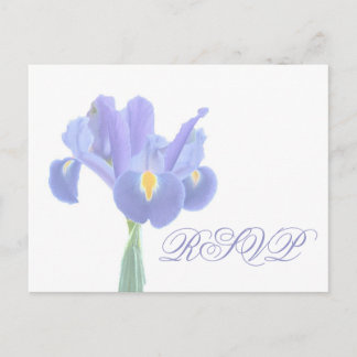 Cartes postales RSVP de mariage Iris