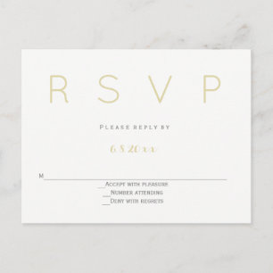 Cartes postales rsvp pour mariage moderne argent e