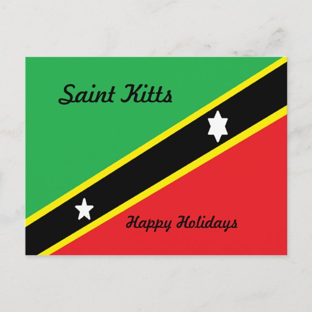 Cartes postales Saint-Kitts-vacances heureuses (Devant)