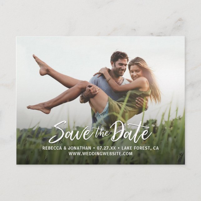 Cartes postales "Save the Date" pour mariage avec  (Devant)