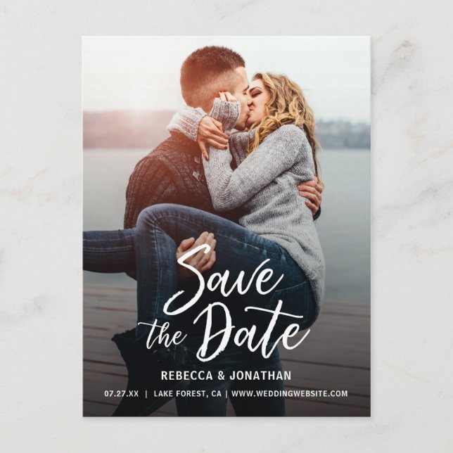 Cartes postales "Save the Date" pour mariage avec  (Devant)